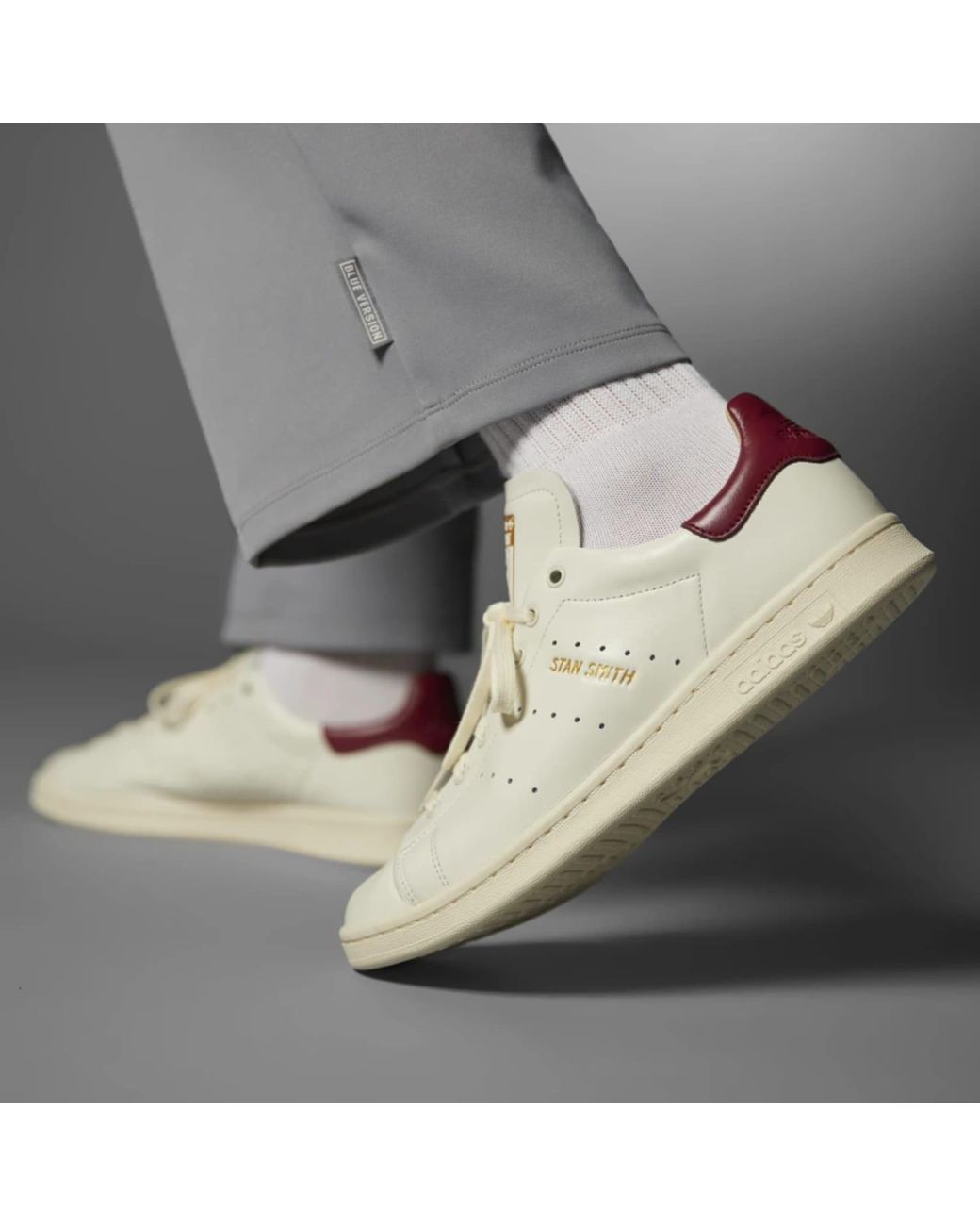 adidas Stan Smith Lux Off White, Cream White & Burgundy Shoes for Men | Lyst