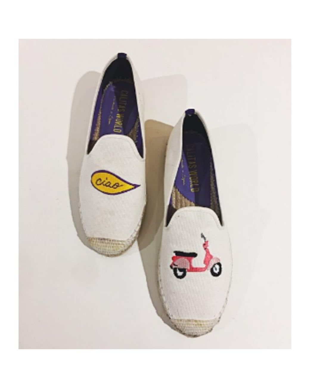 Calita Shoes Beige Vespa Ciao Espadrilles Schuhe in Weiß | Lyst DE
