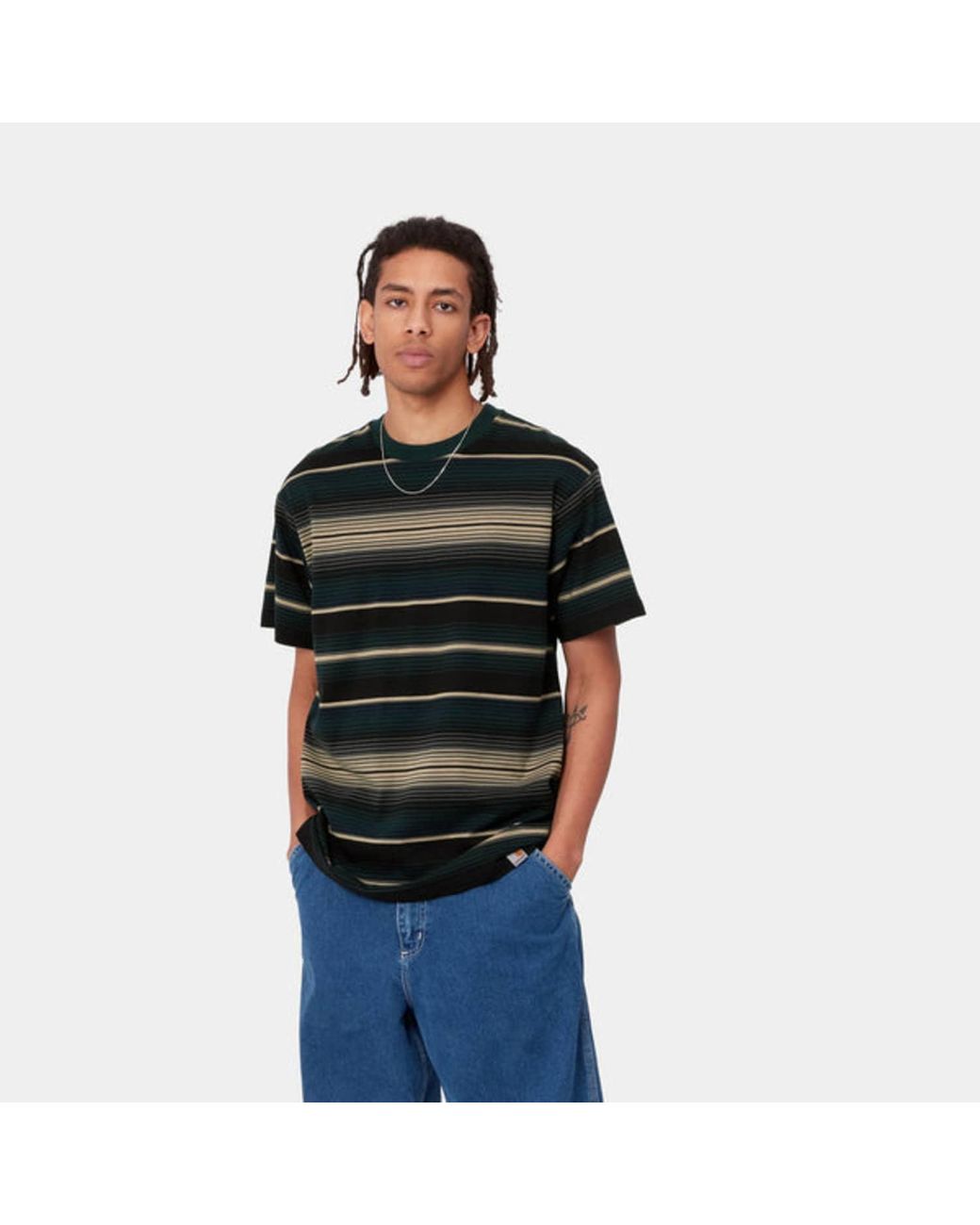 Carhartt T-shirt Tuscon Stripe / Frasier in Black for Men | Lyst