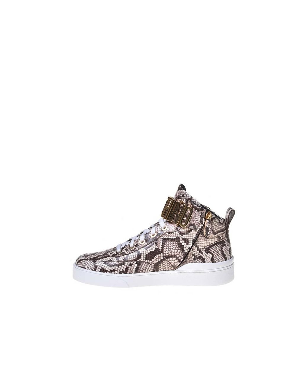 High top hot sale snakeskin shoes