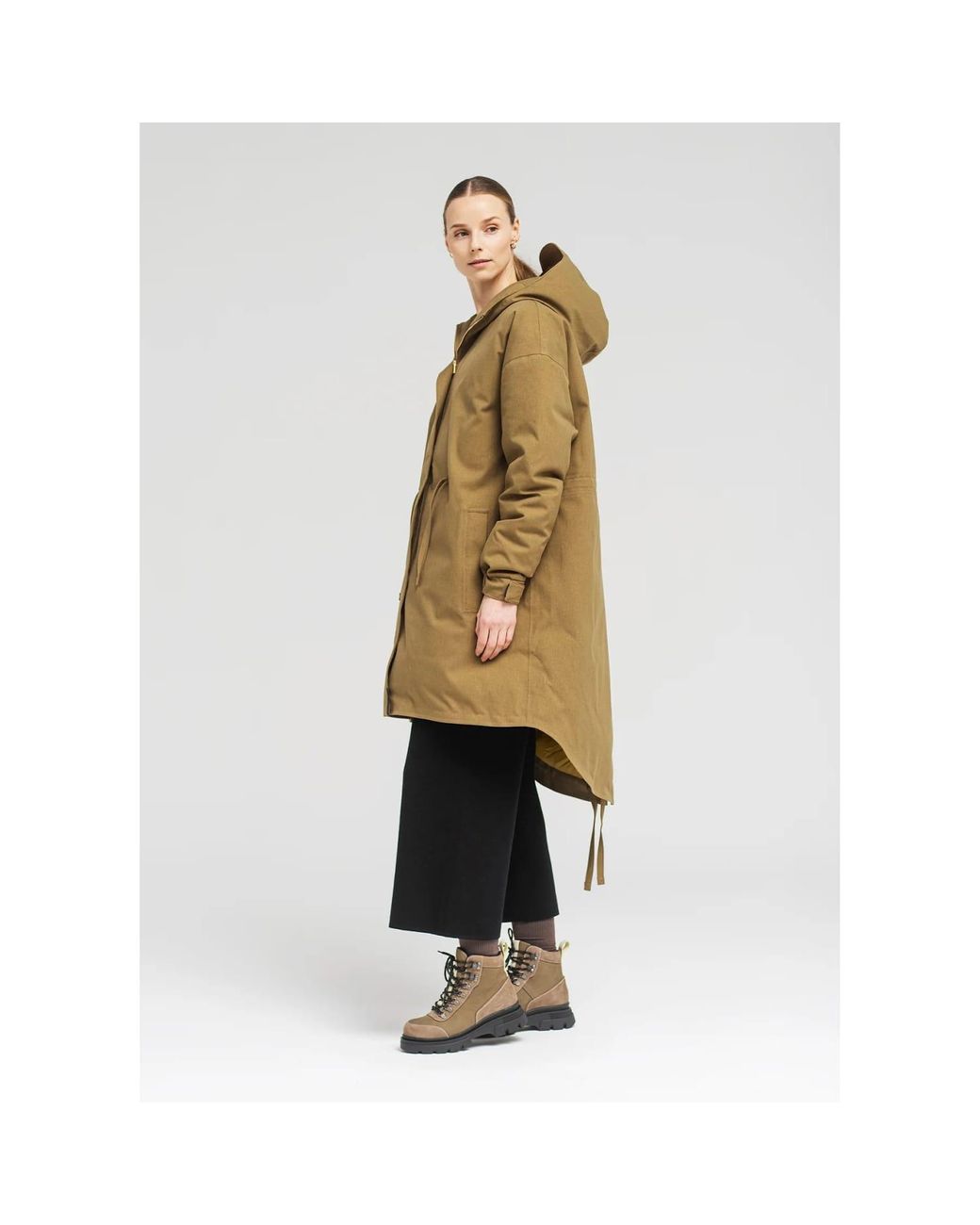 BRGN Lizard Green Snostorm Parka in Natural Lyst UK