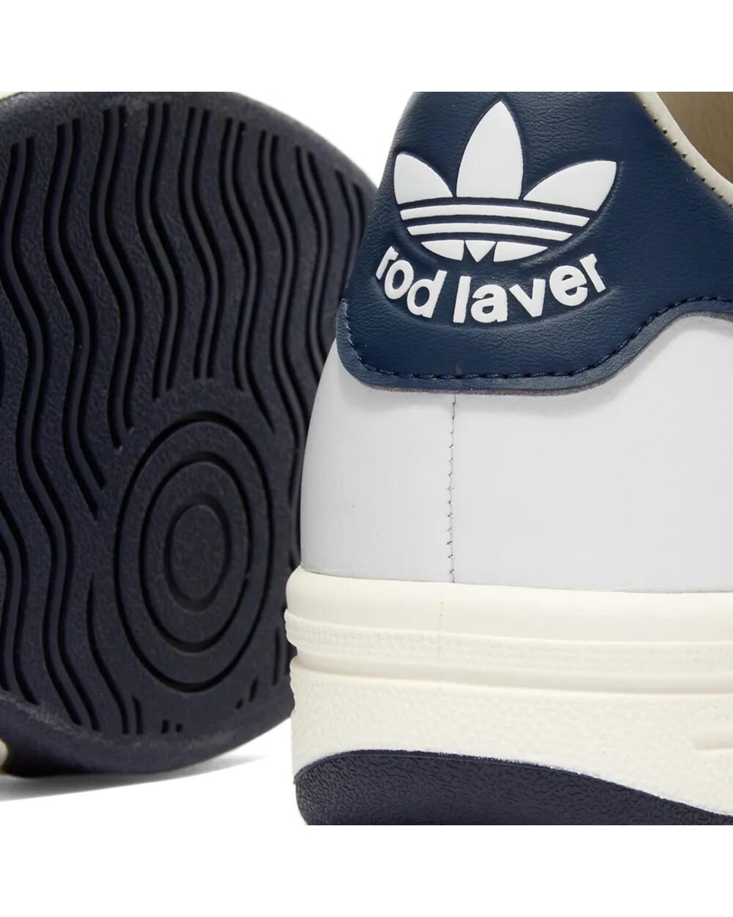 adidas Rod Laver White, Navy & Off White Shoes for Men | Lyst