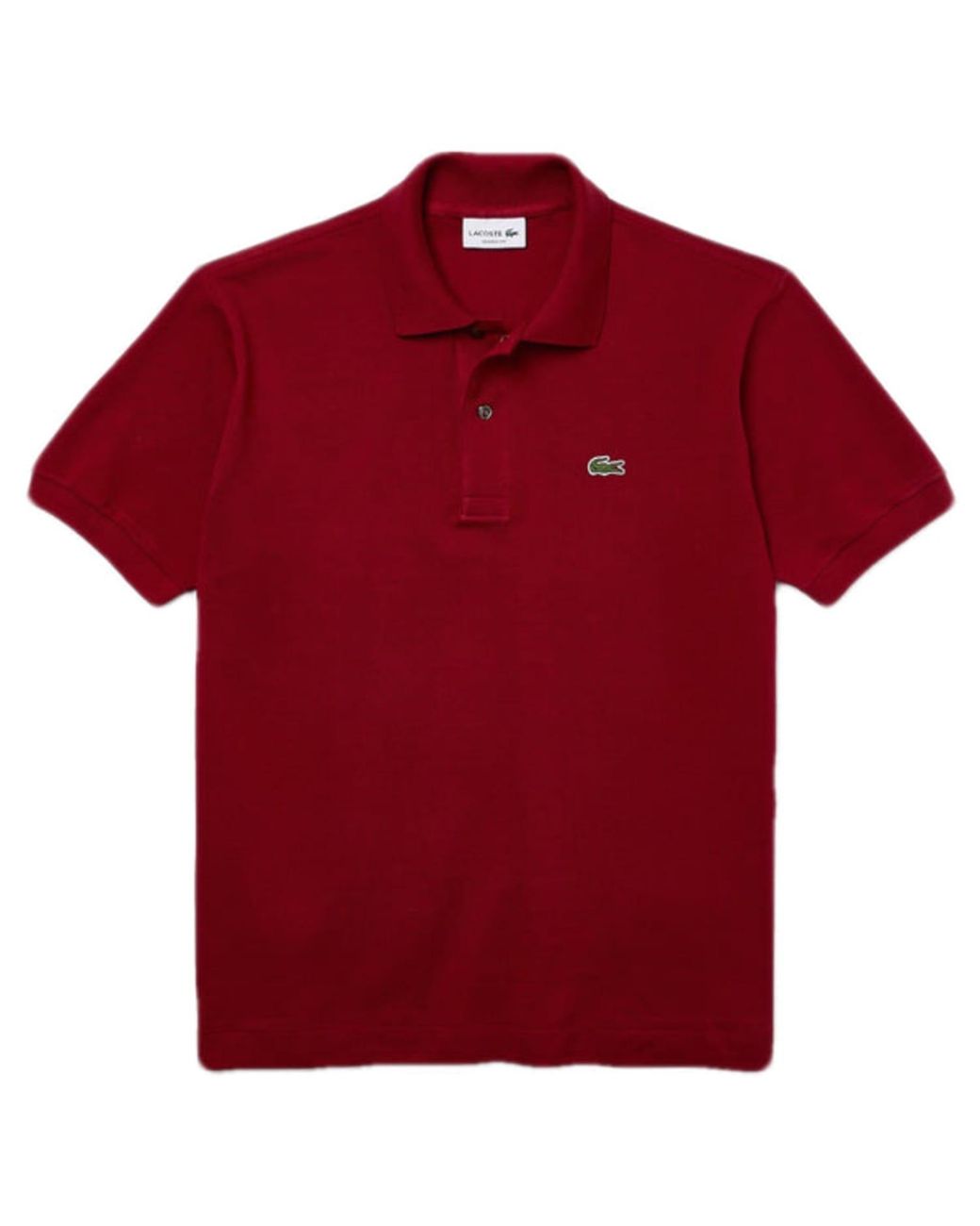 Lacoste Classic Fit L.12.12 Polo Shirt Bordeaux 476 in Red for Men | Lyst