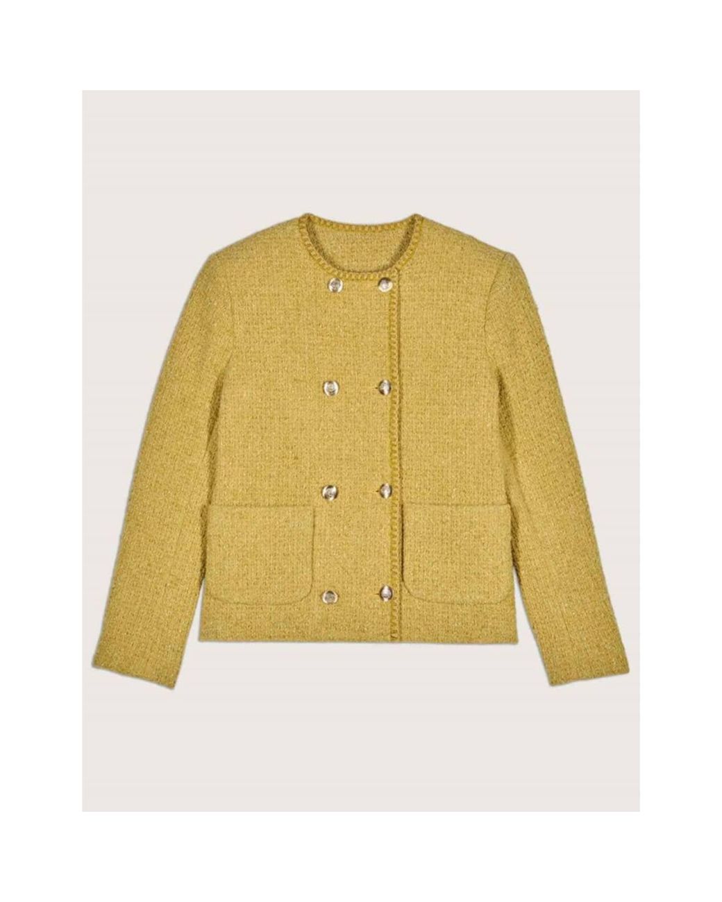 ba&sh, Jackets & Coats, Bash Yellow Oversized Coat
