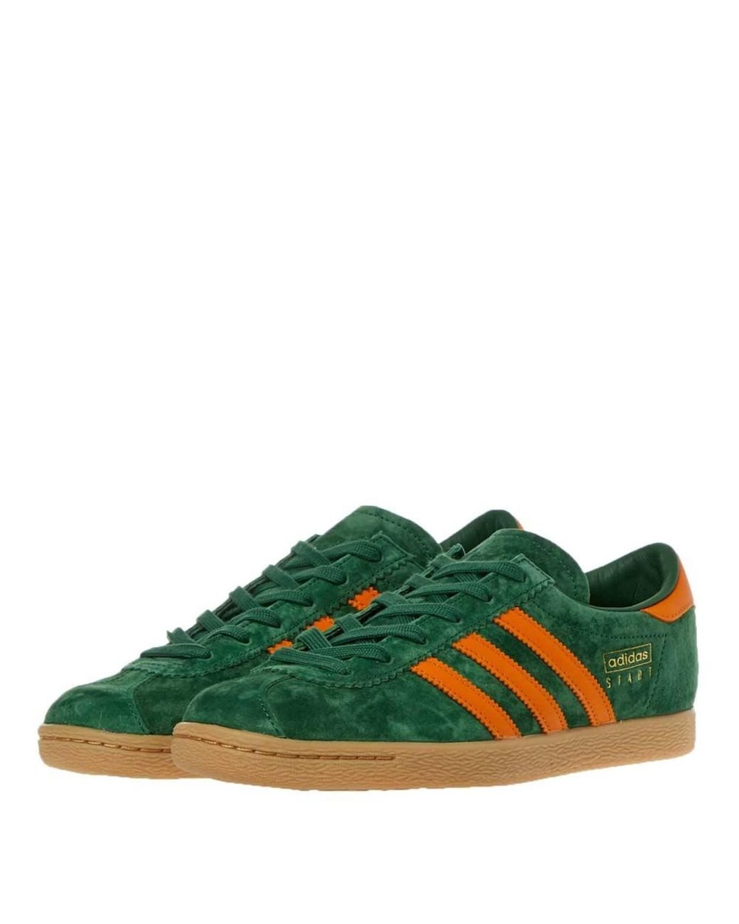 adidas Stadt Green, Orange & Gold for Men | Lyst