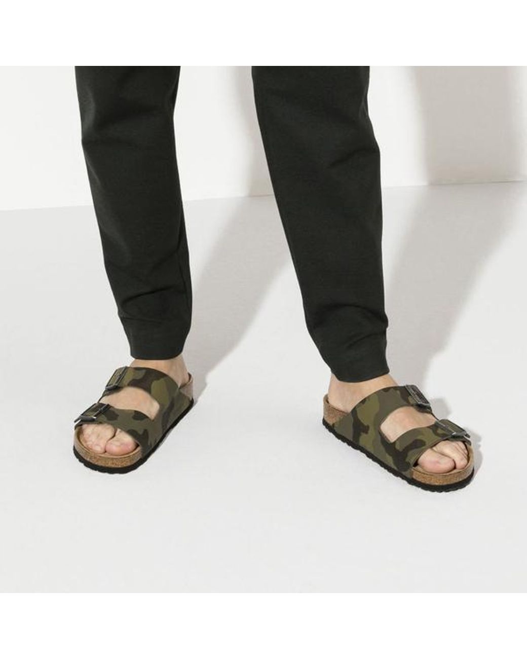 Birkenstock Arizona Sandals - Desert Soil Camouflage Green for Men | Lyst