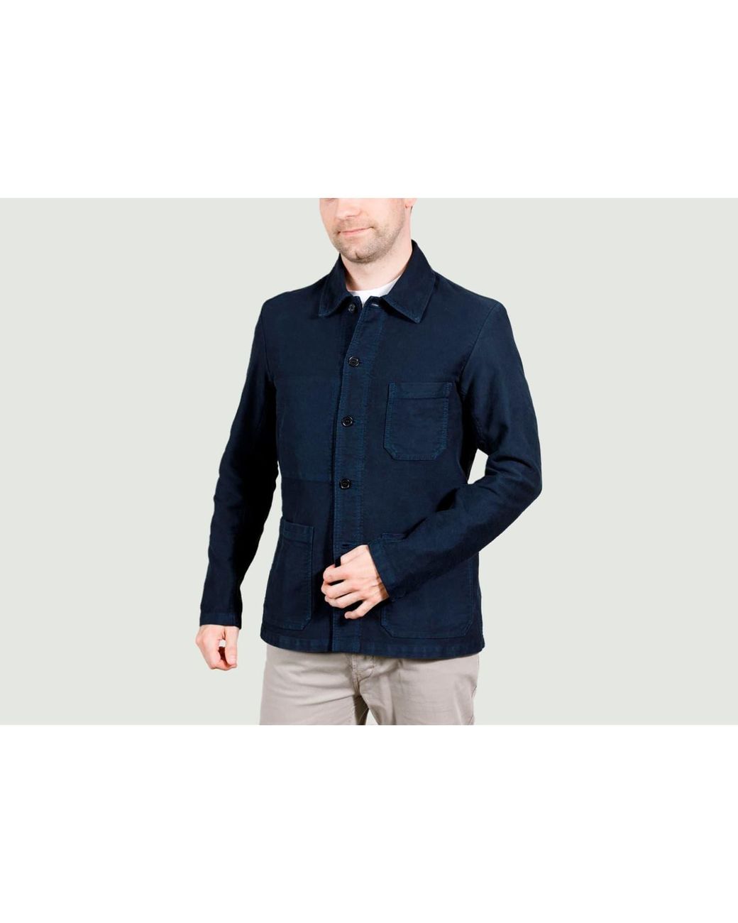 Vetra Moleskin Work Jacket in Blue for Men Lyst
