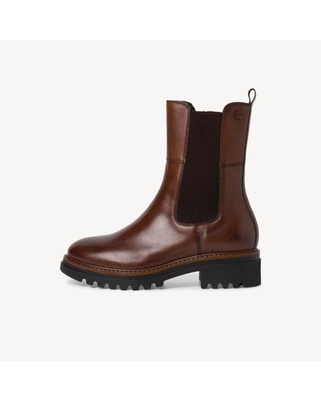 Tamaris Leather Boots Brown | Lyst