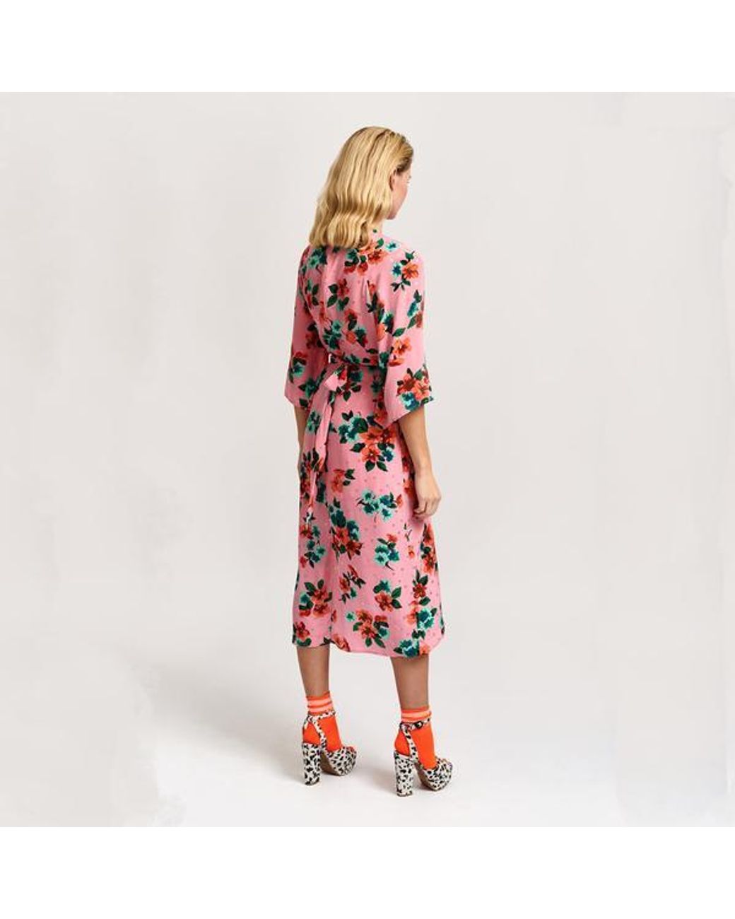 essentiel antwerp pink dress