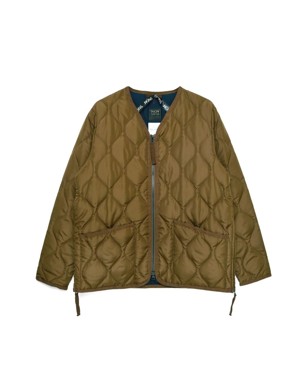 Taion Military Zip Neck Jacket in Green for Men Lyst