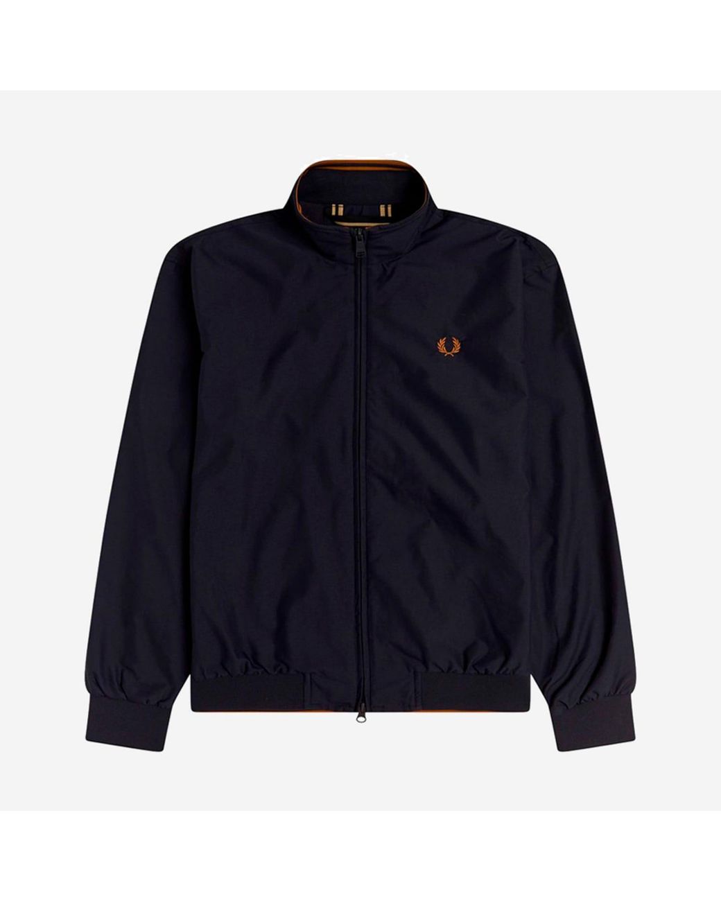 Fred Perry Brentham Jacket Dark Navy in Blue for Men | Lyst