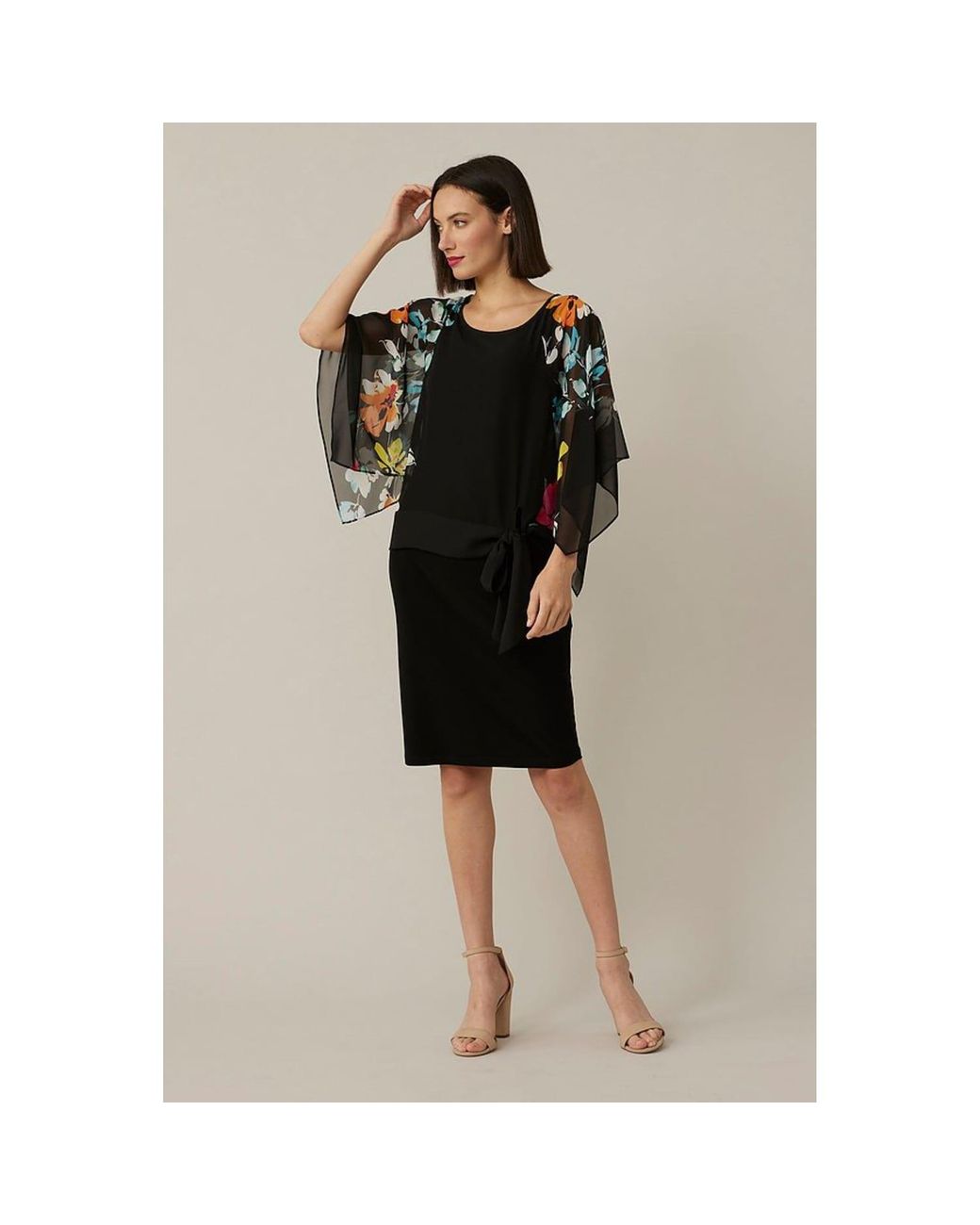 Flamingo Damen Oberteil Mit Netzärmeln - Bunte Bluse Mit Allover-Print