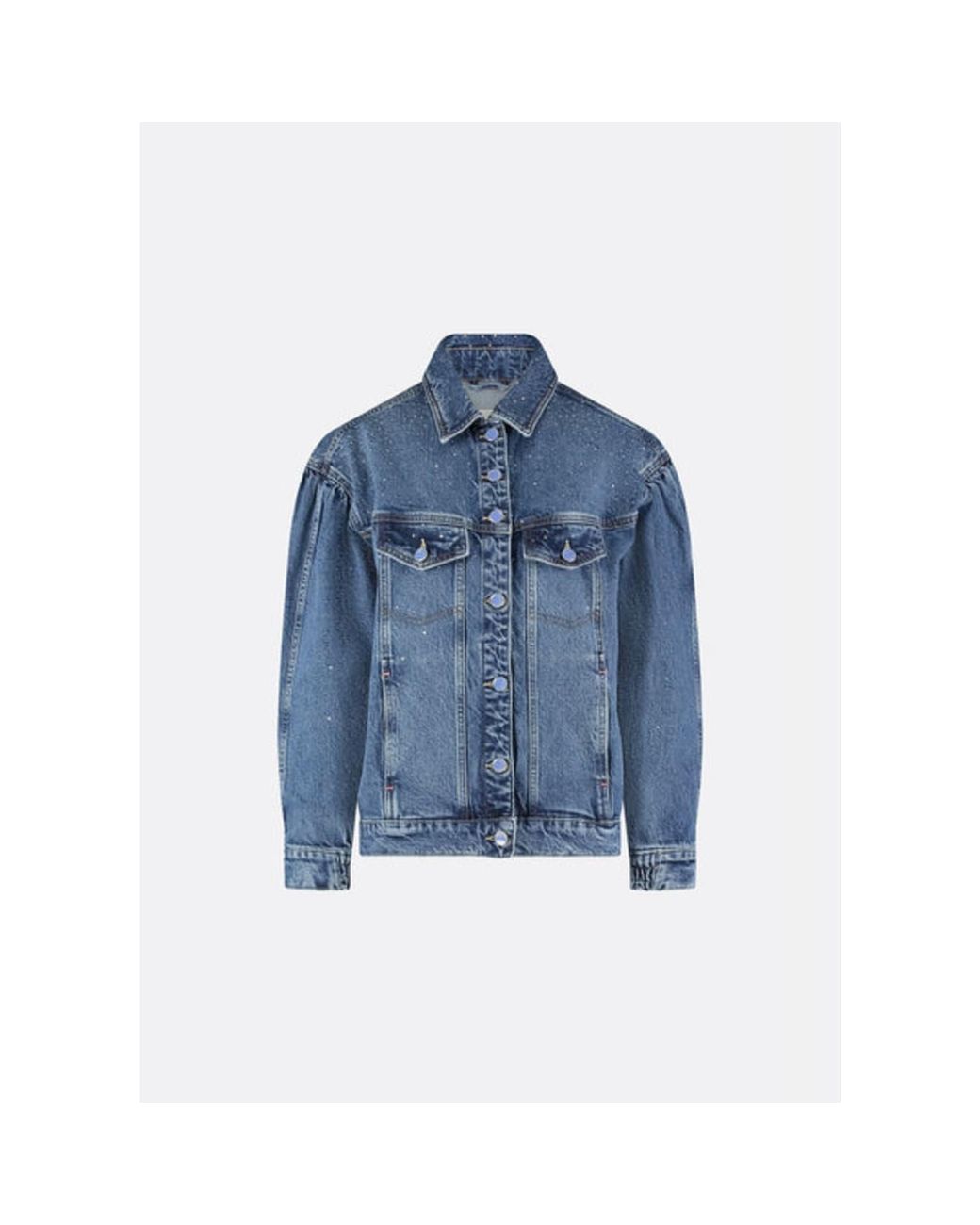 FABIENNE CHAPOT Long Denim Dana Jacket in Blue Lyst UK