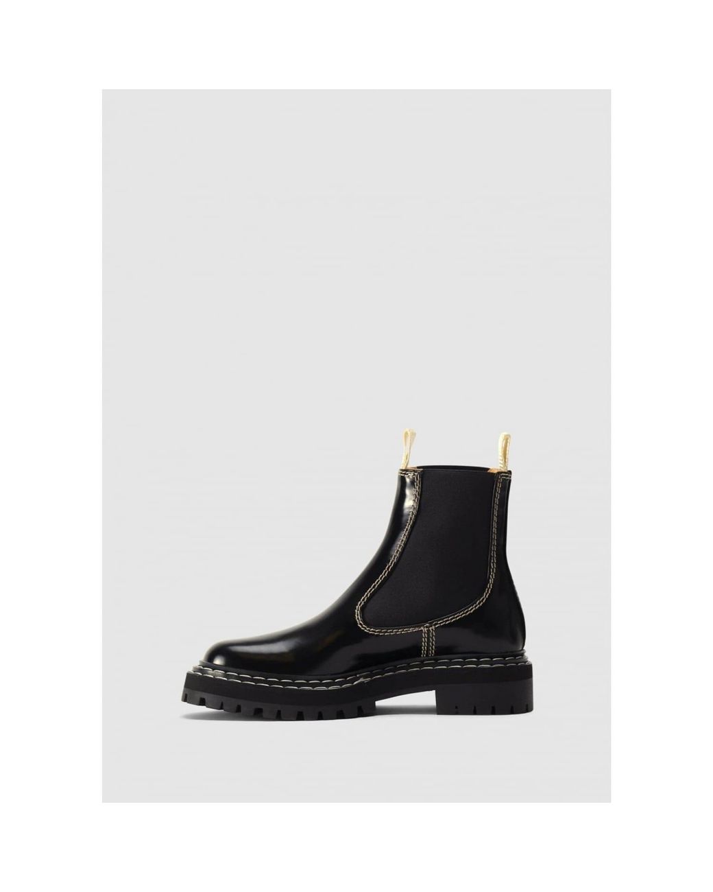 Proenza Schouler Black Proenza Lug Contrast Boots