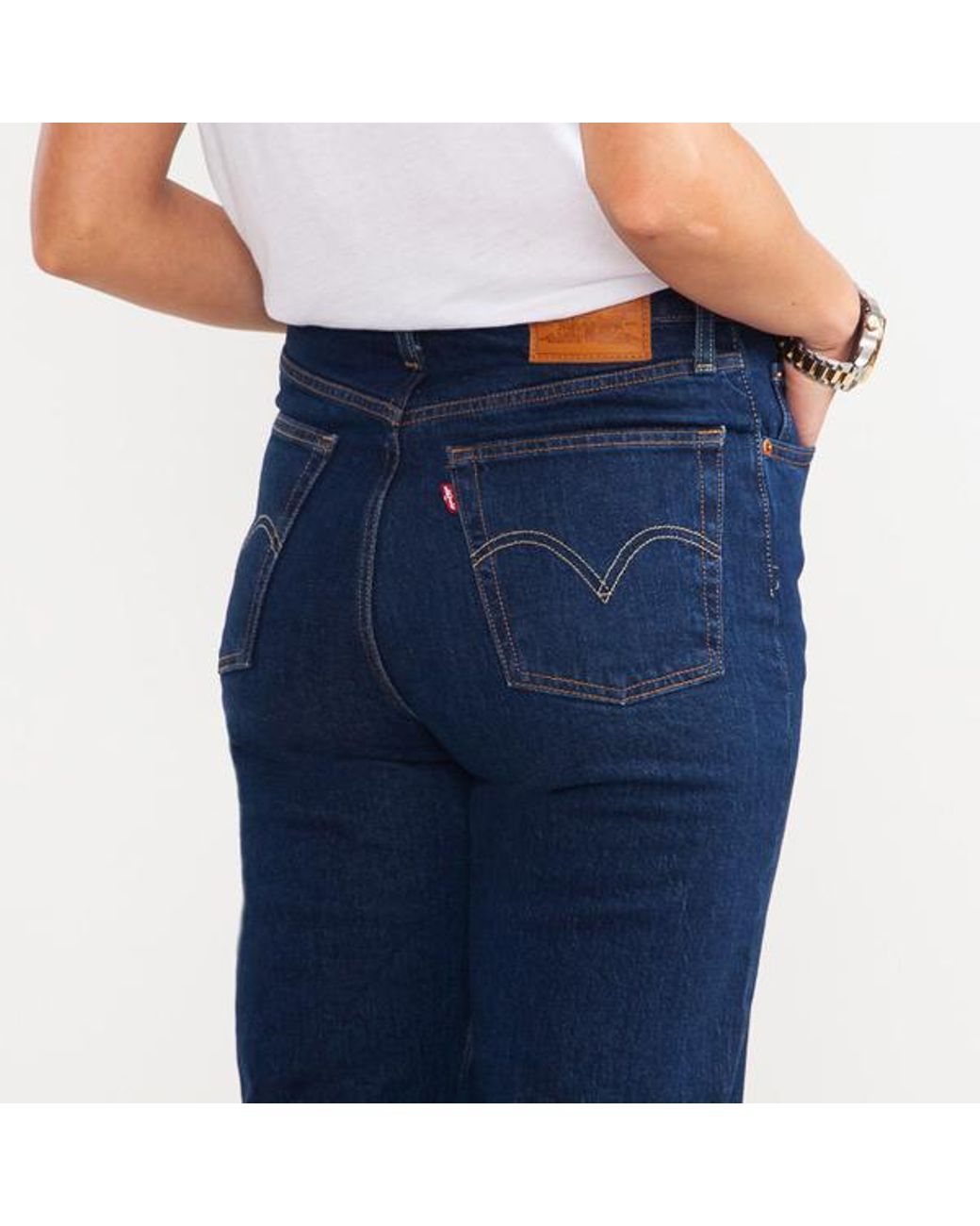 Levi's Denim Ribcage Lifes Work Jeans 