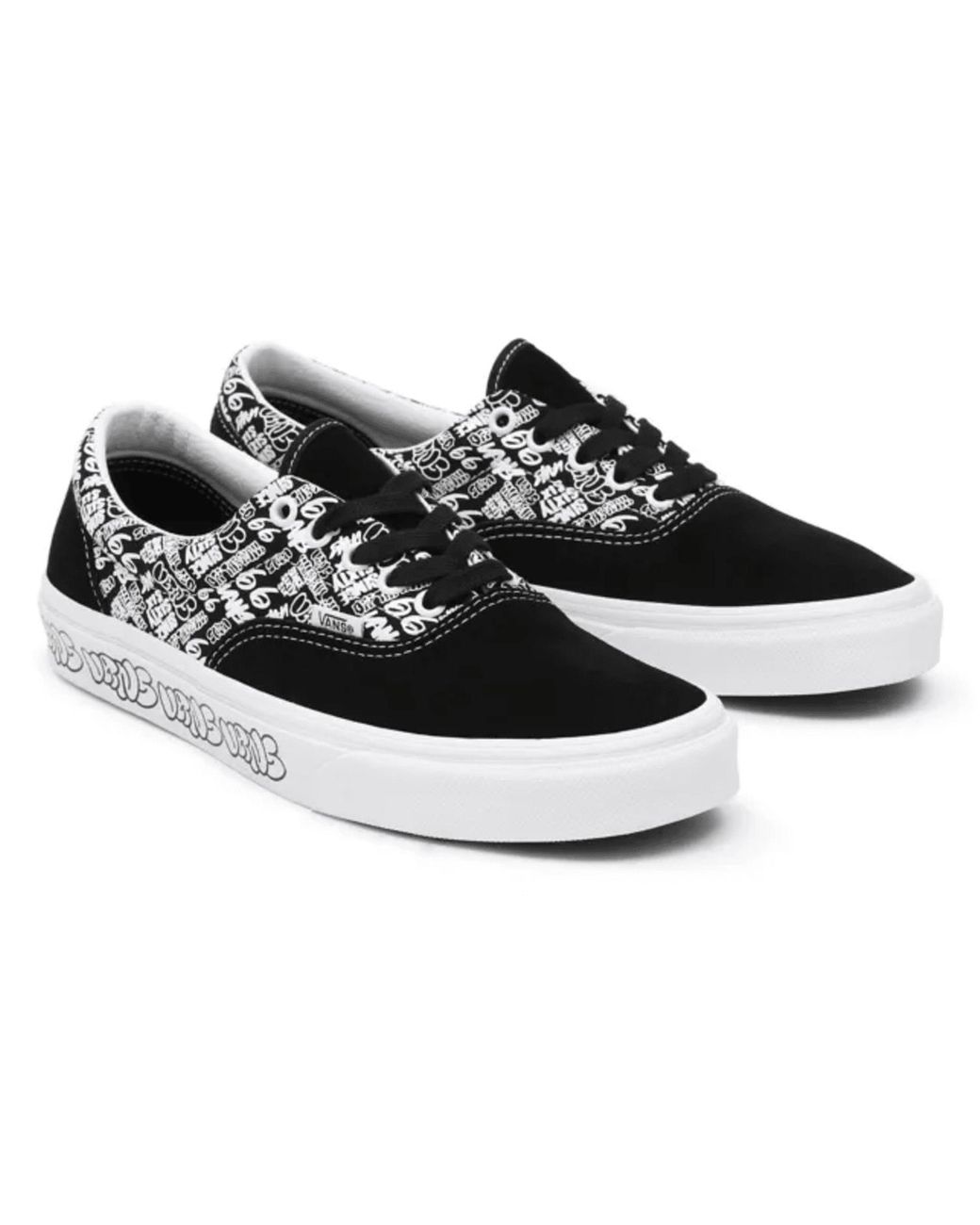 Vans Ua Era Graffiti Black & White for Men | Lyst