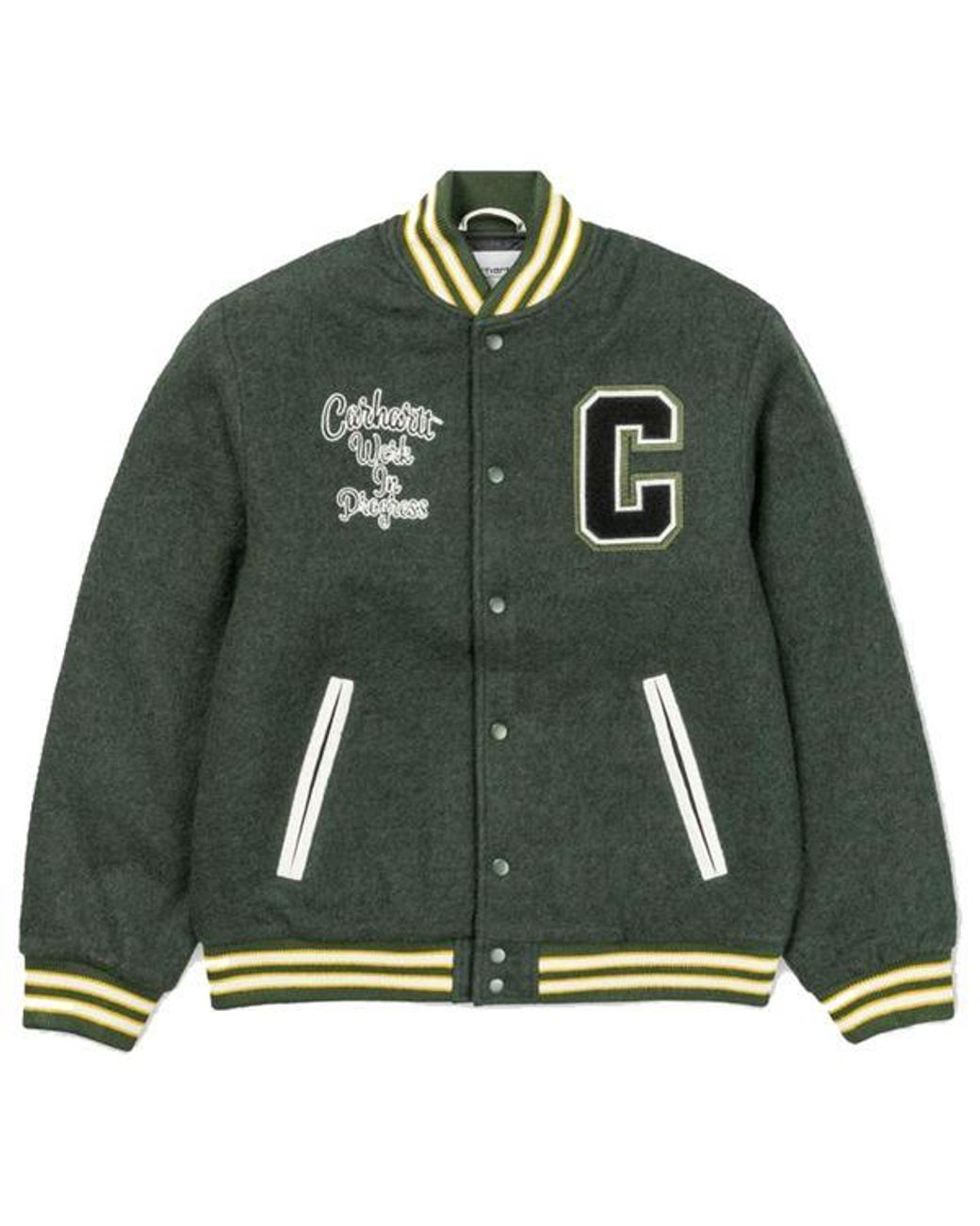 Wip Pembroke Varsity Jacket Loden Carhartt pour homme en coloris Vert | Lyst