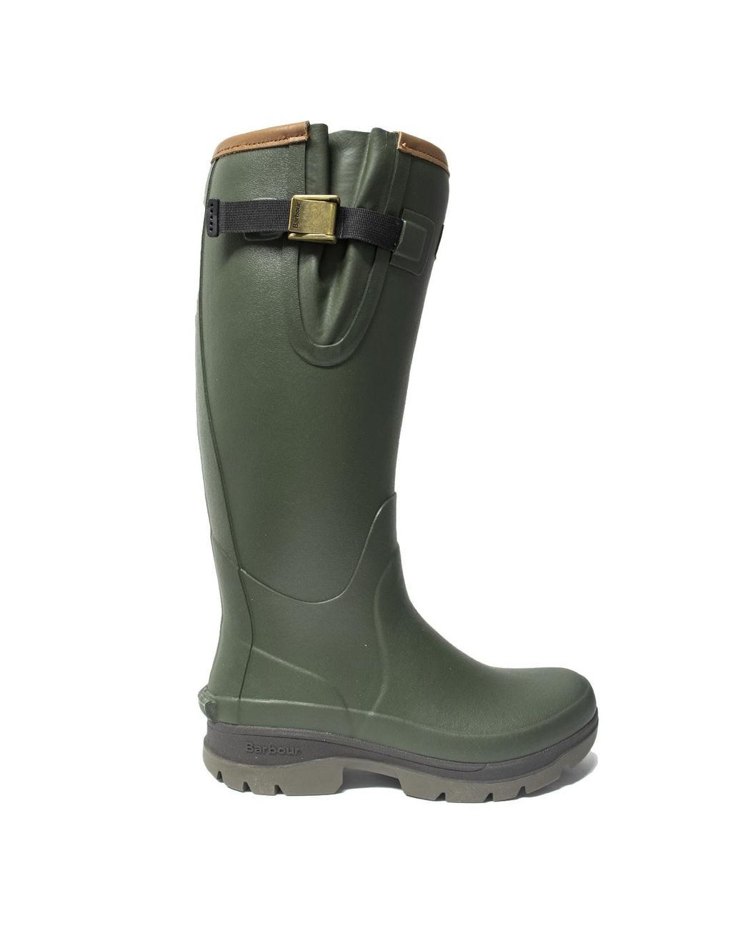 barbour men's tempest wellington boot olive