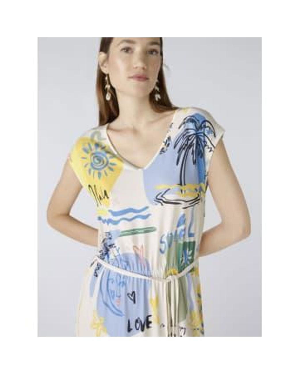Vestido amarillo y azul sale