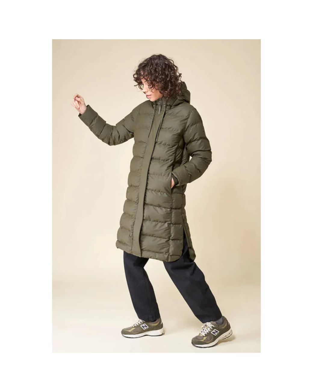Tanta Khaki Puddle Padded Coat in Green Lyst