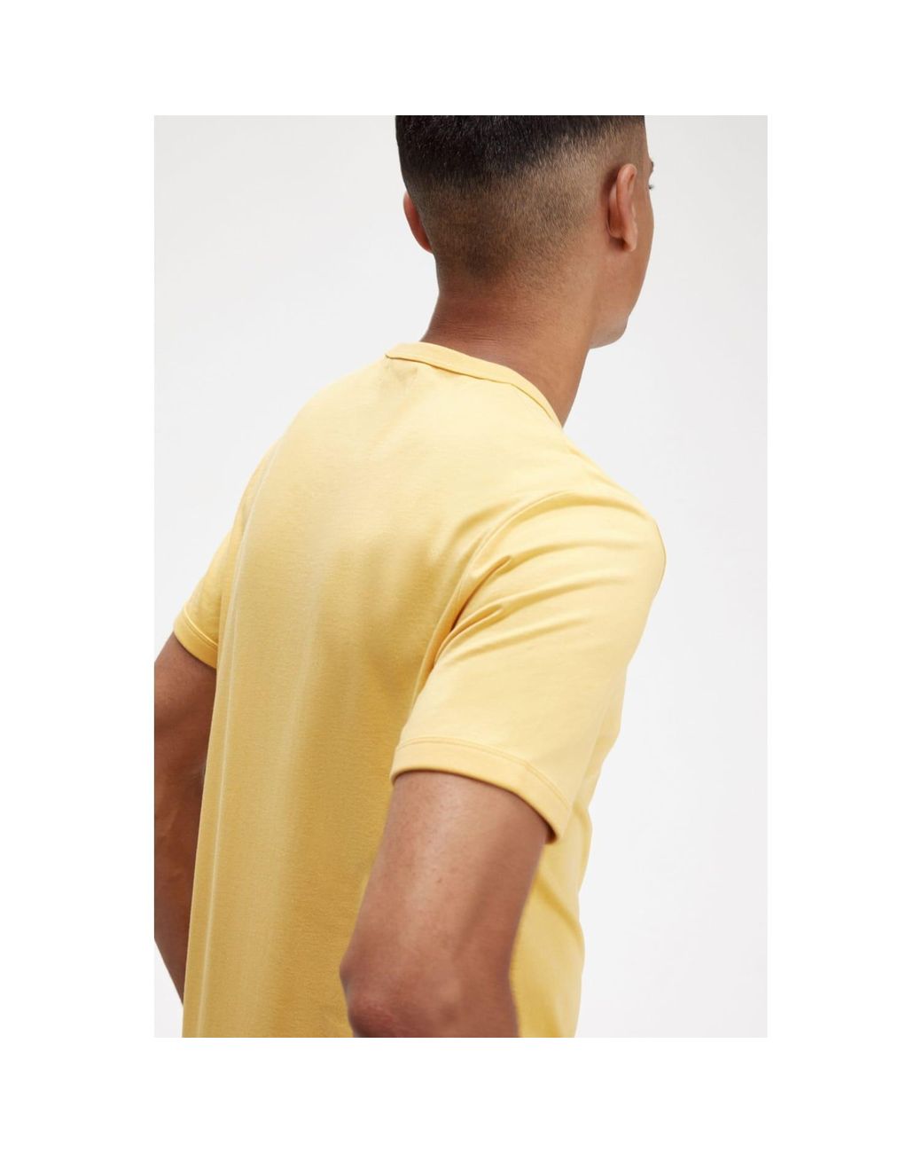 Fred Perry Ringer Tee Golden Hour in Yellow for Men | Lyst