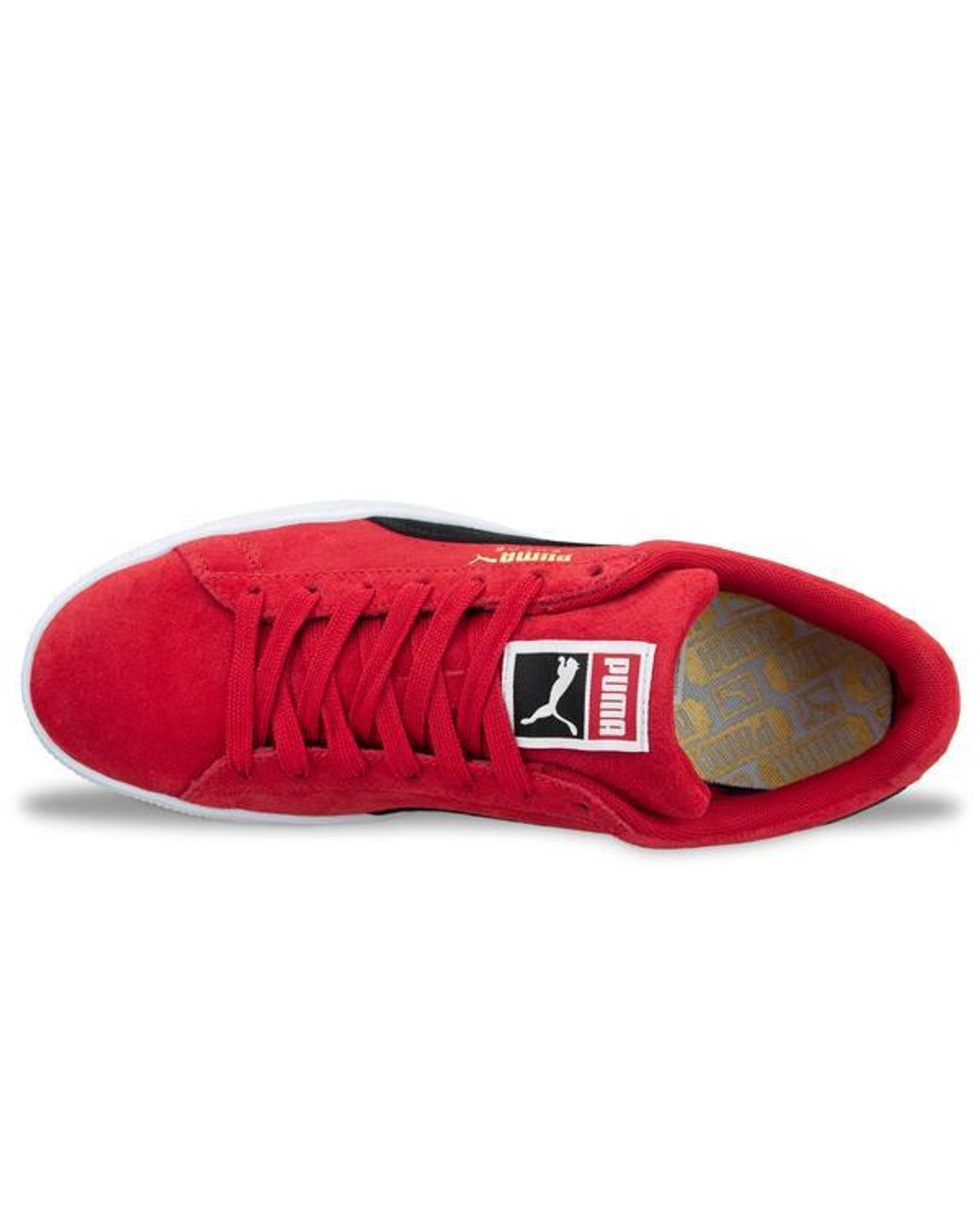 PUMA Suede Classic Trainers Ribbon Red Black for Men | Lyst