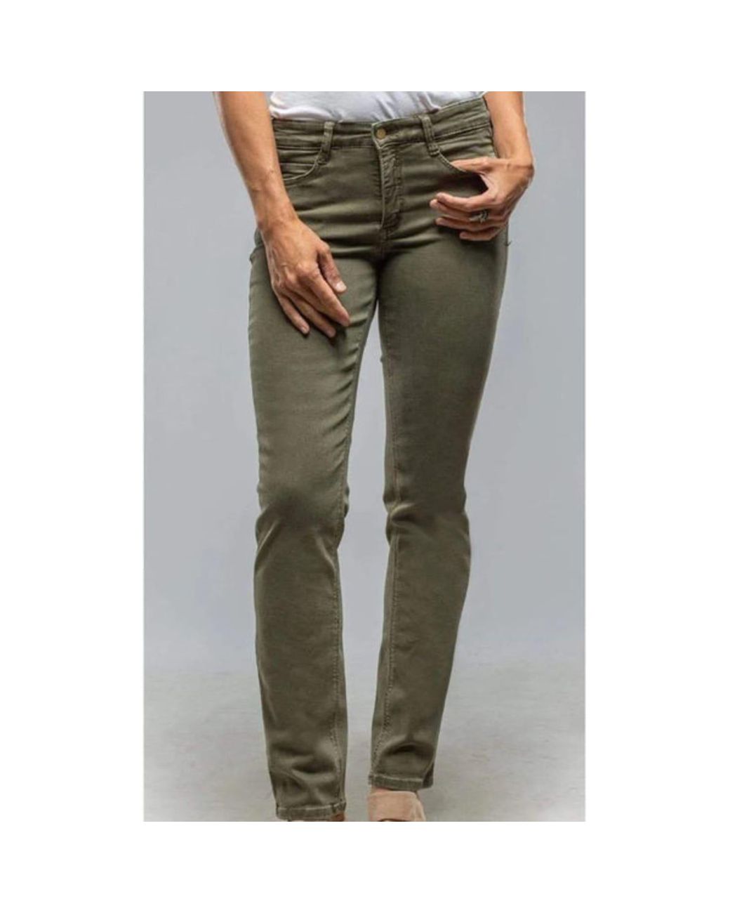 Mac Jeans Khaki Green Mac Dream Skinny Jeans | Lyst