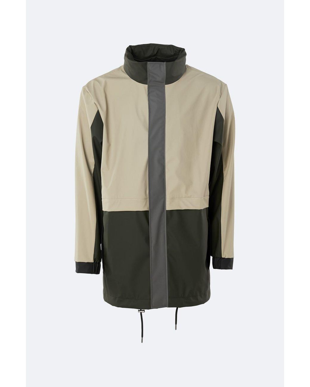colour block waterproof jacket