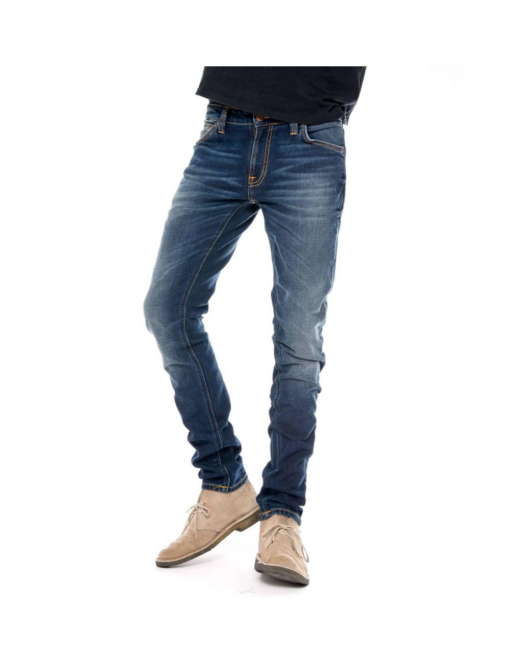 Nudie Jeans Cotton Skinny Lin Dark 