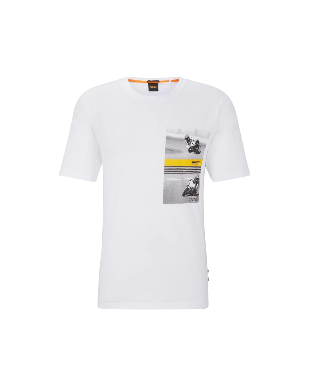 BOSS by HUGO BOSS Teemotor Graphic T-shirt Size: Xl, Col: White | Lyst