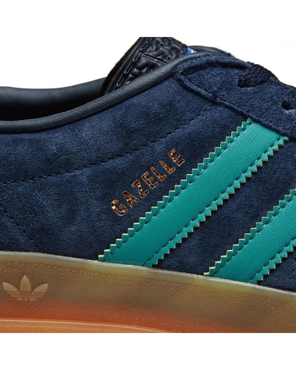 Adidas gazelle indoor top navy green & bluebird