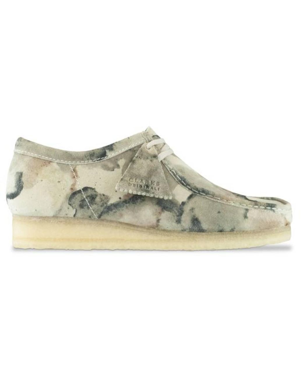 Chaussures camouflage blanc cassé Wallabee Clarks pour homme | Lyst