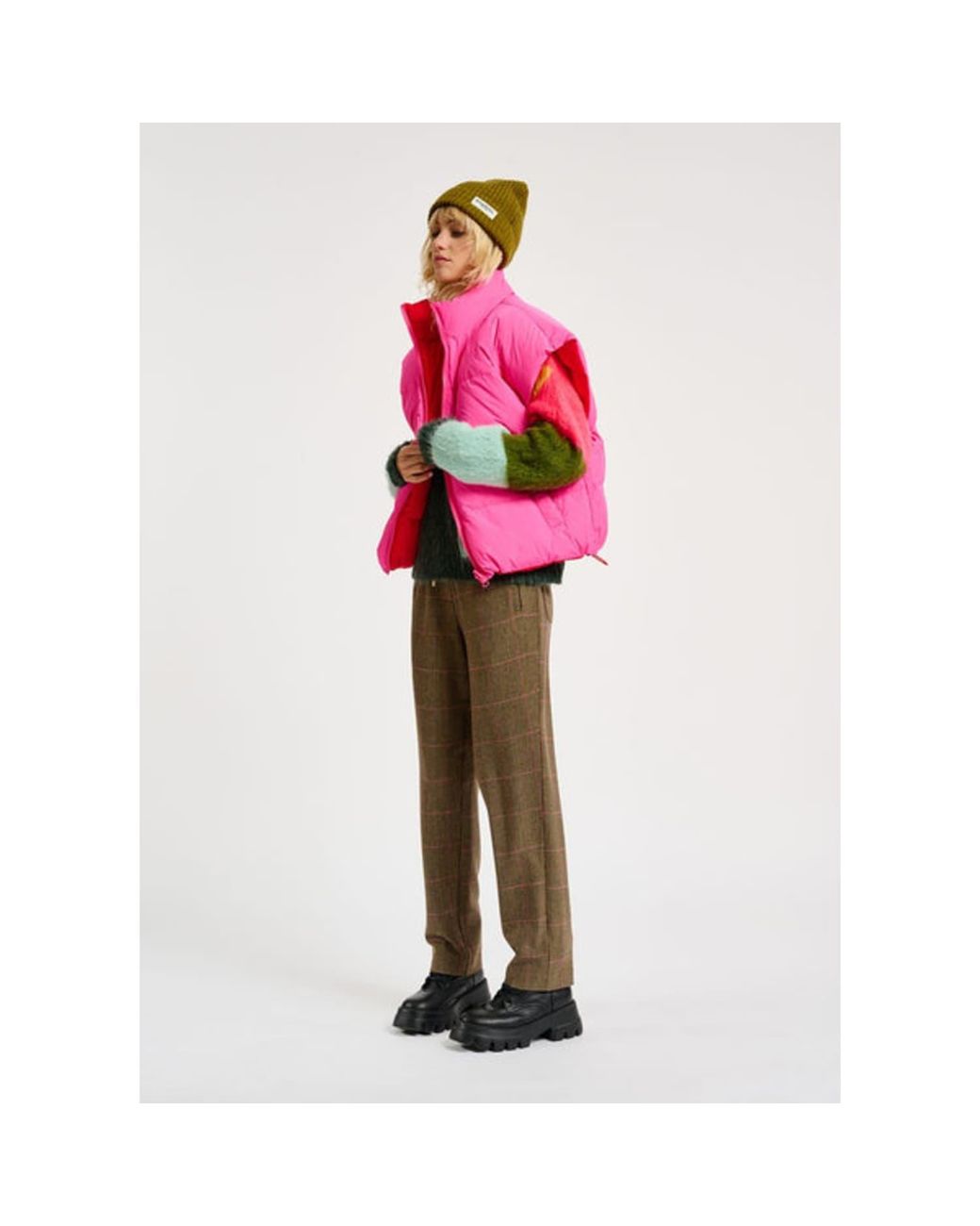 Essentiel Antwerp Coldbod Puffer Vest in Pink | Lyst