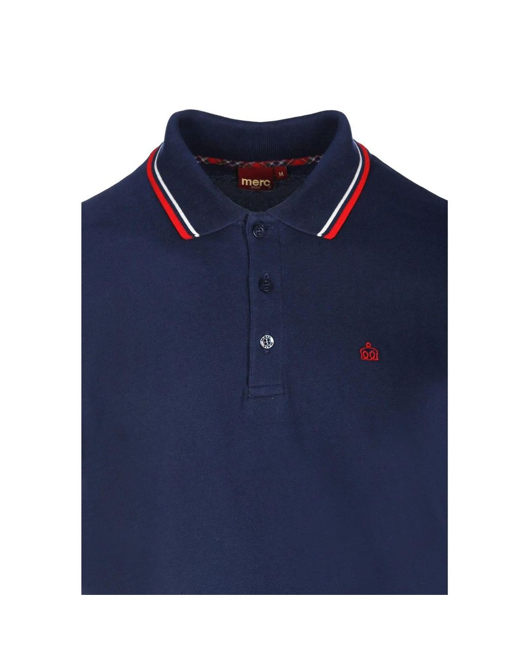 Merc London Card Polo Shirt in Blue for Men | Lyst