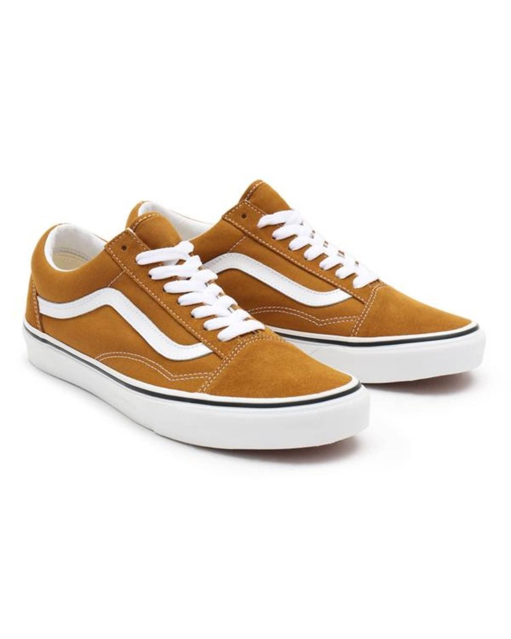 Vans Old Skool Shoes Golden Brown True White for Men | Lyst