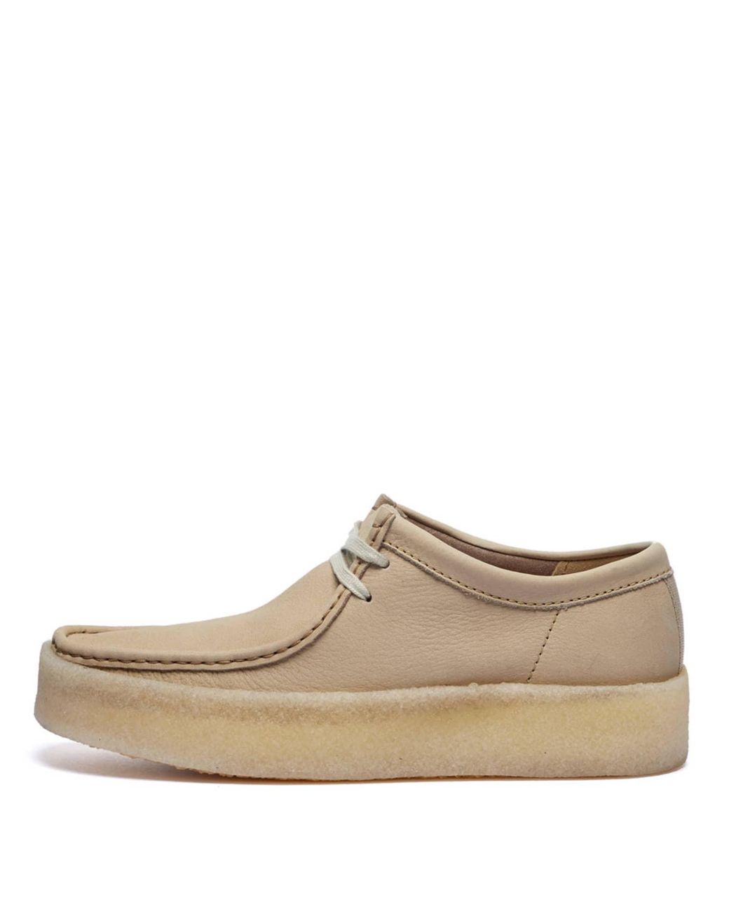 Clarks Maple Nubuck Wallabee Cup Shoes in Natural for Men | Lyst