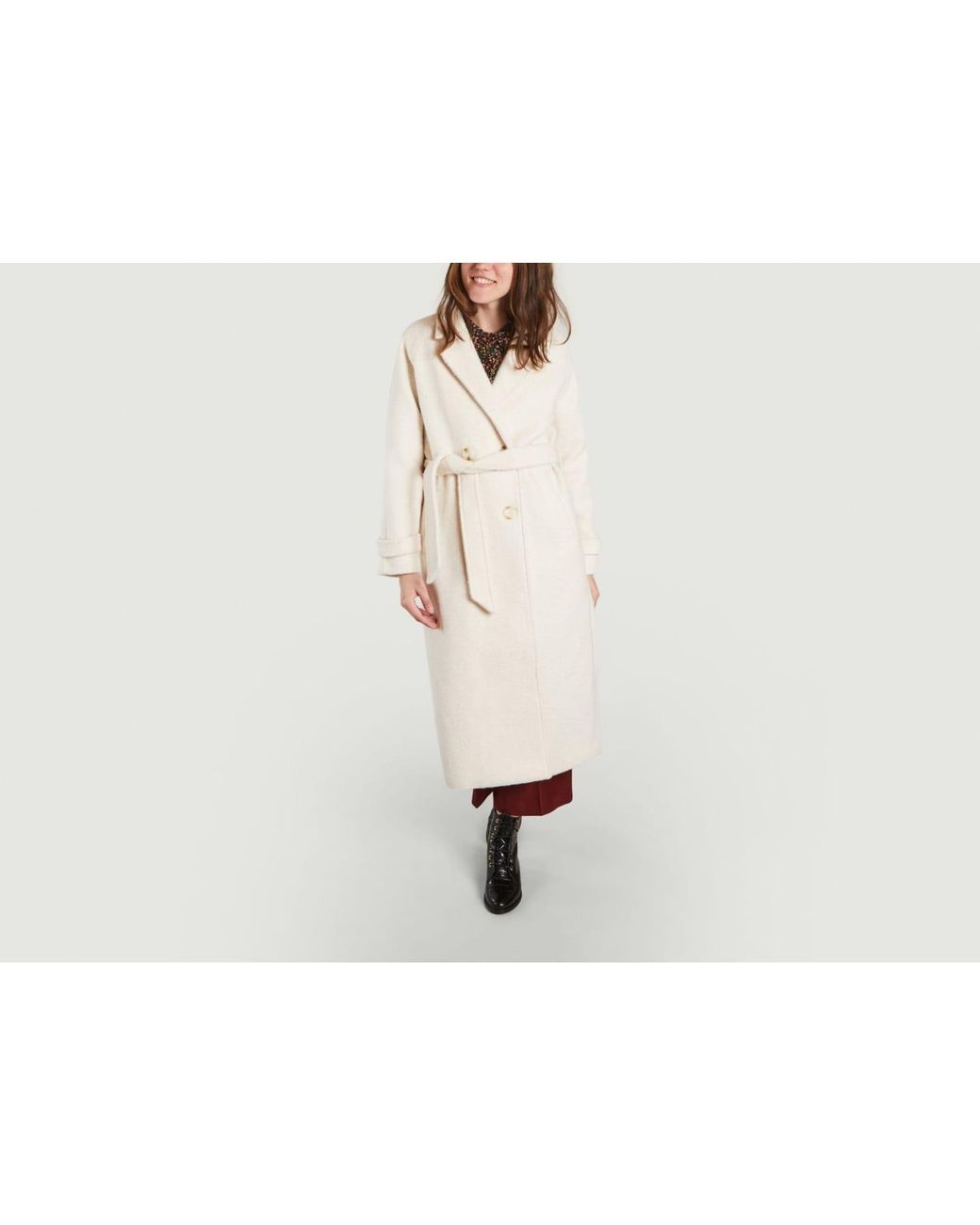 King Louie Maura Chop Sui Coat in White | Lyst