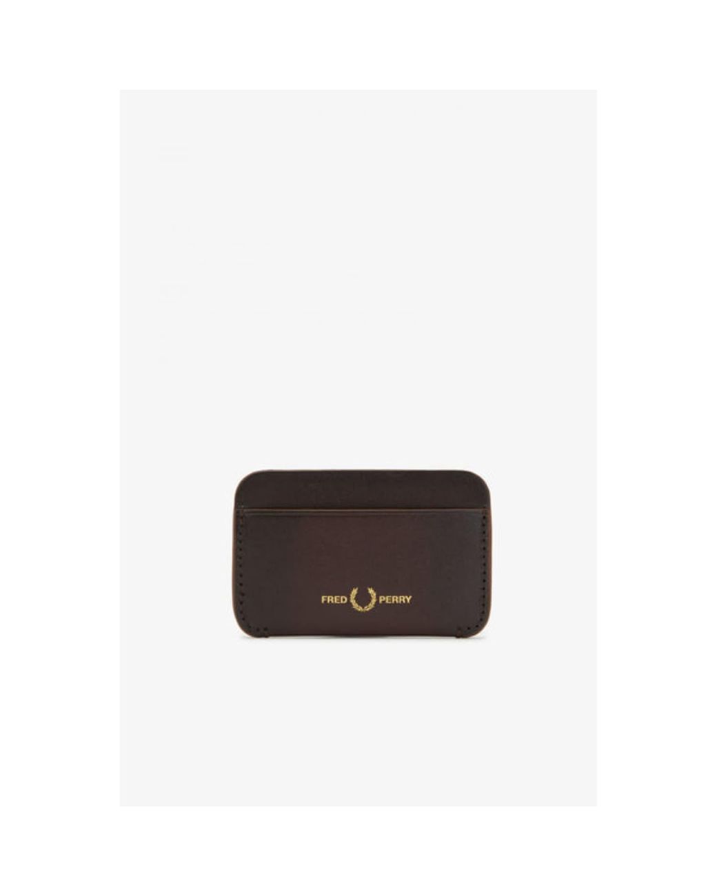 Fred Perry Burnished Leather Cardholder in Brown for Men | Lyst