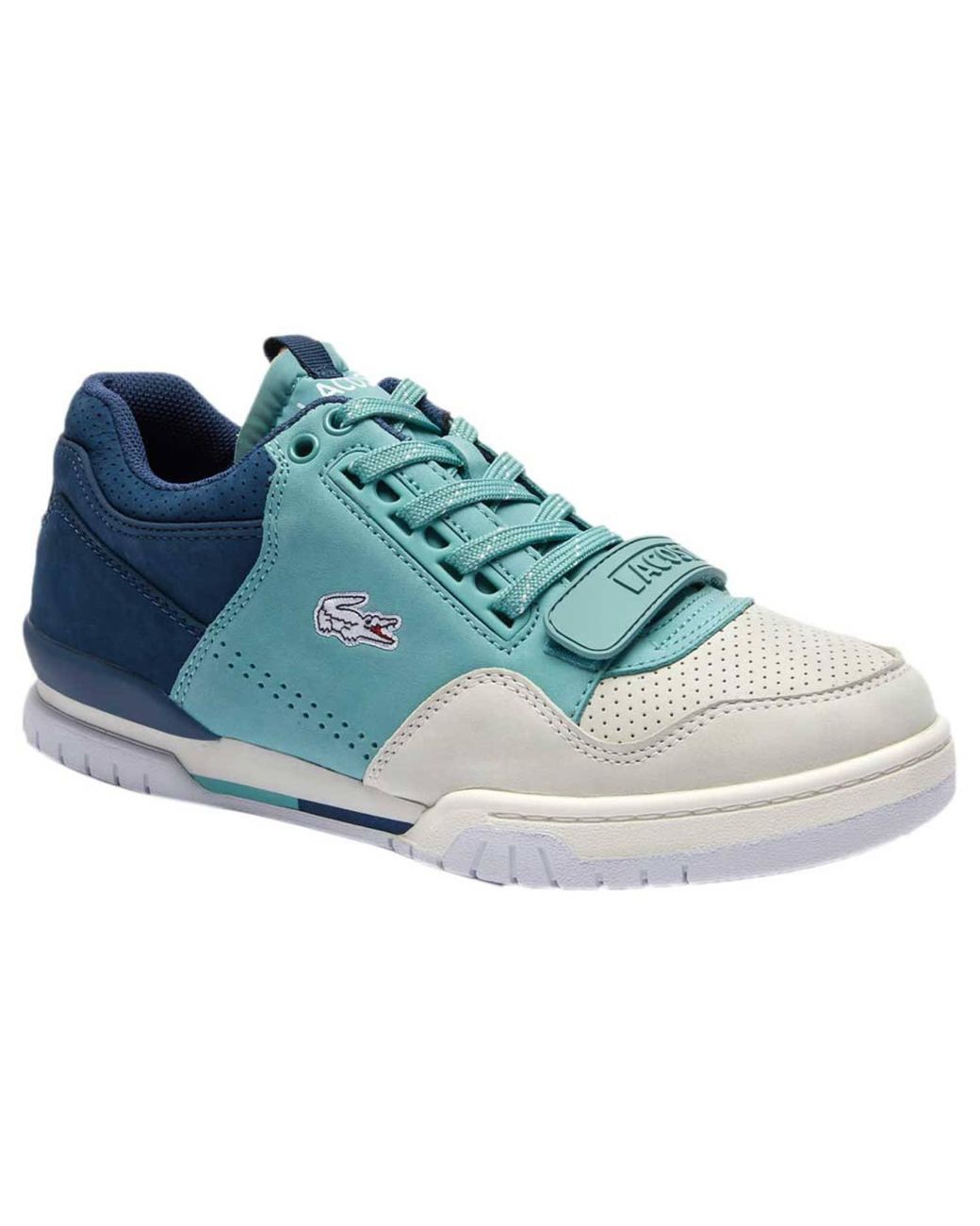 Lacoste missouri blanche et bleu marine hot sale
