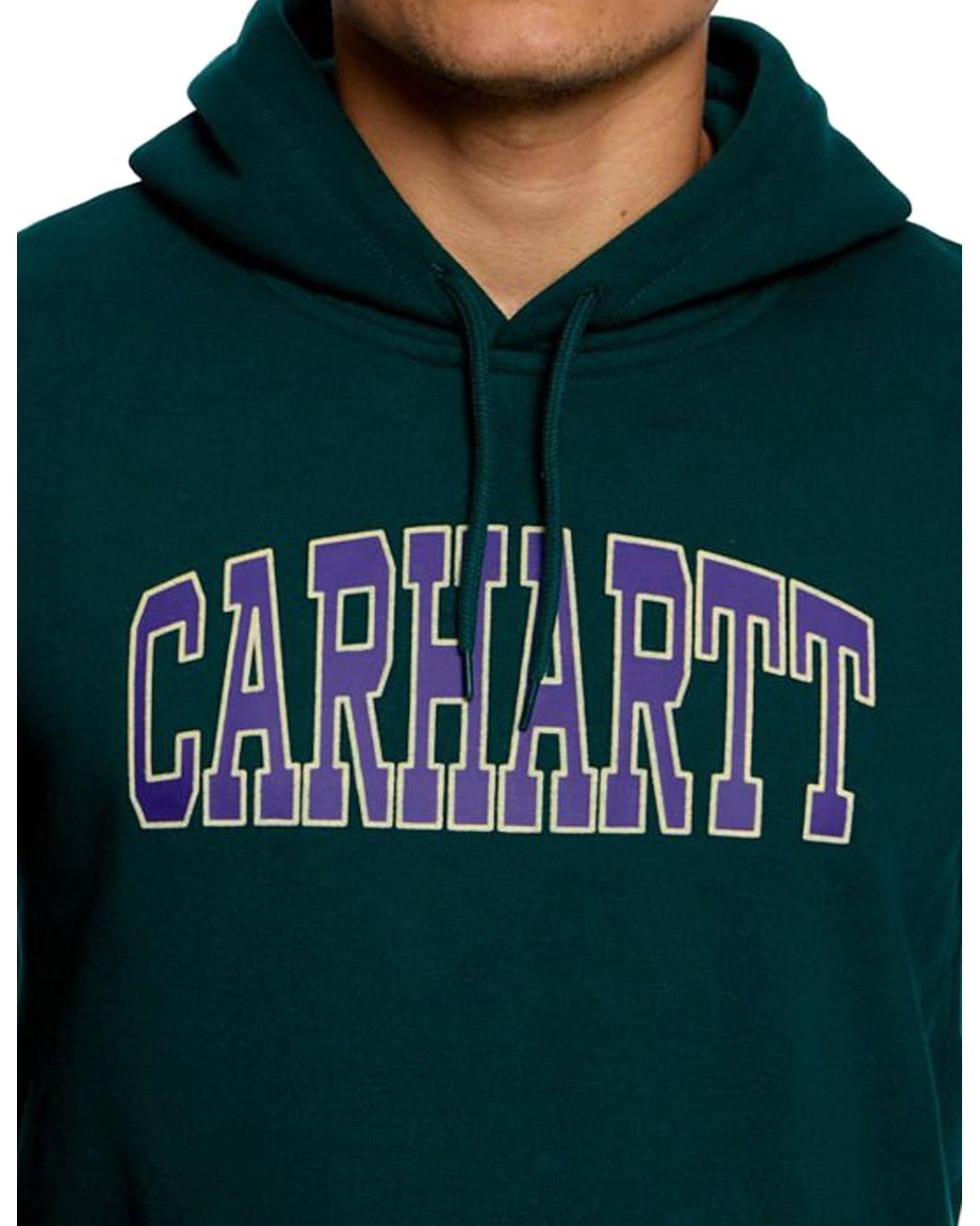 Carhartt Cotton Hooded Sweatshirt Theory Sweat Green for Men | Lyst