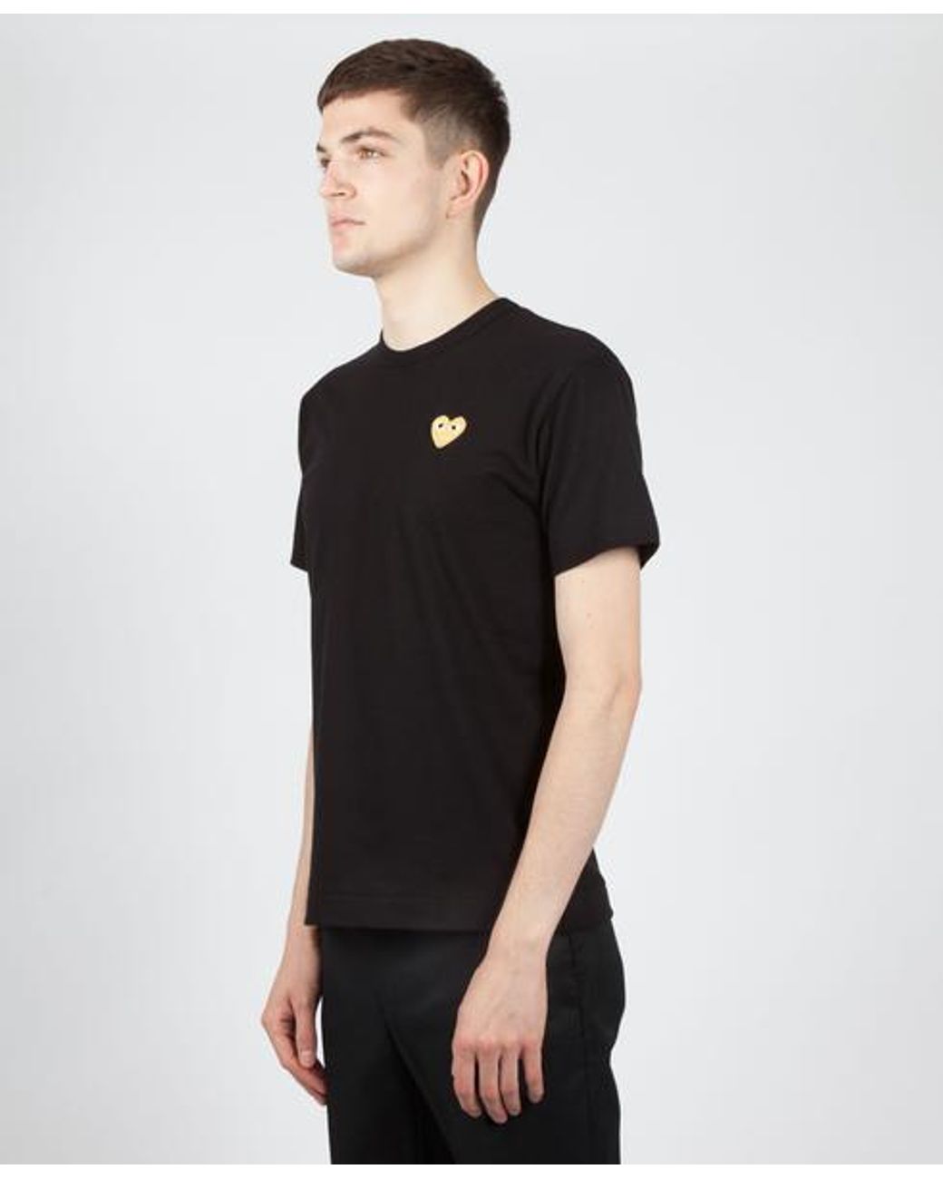 T-shirt PLAY noir avec coeur doré COMME DES GARÇONS PLAY pour homme en  coloris Noir | Lyst