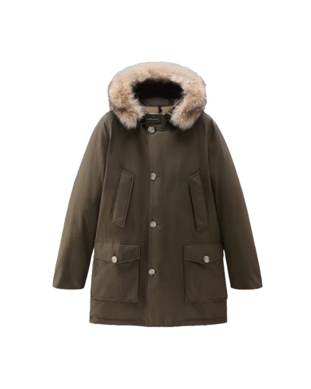 Woolrich Arctic Detachable Fur Jacket Dark Green for Men | Lyst