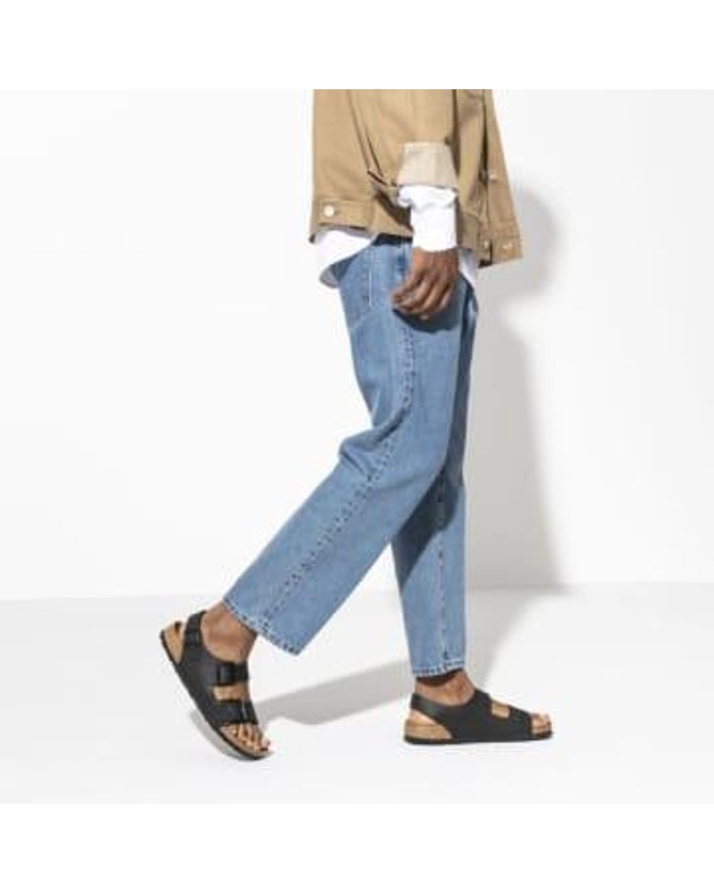 Birkenstock 34793 Narrow Fit Milano Birko Flor Sandals Unisex Eu 36 in Black Lyst UK