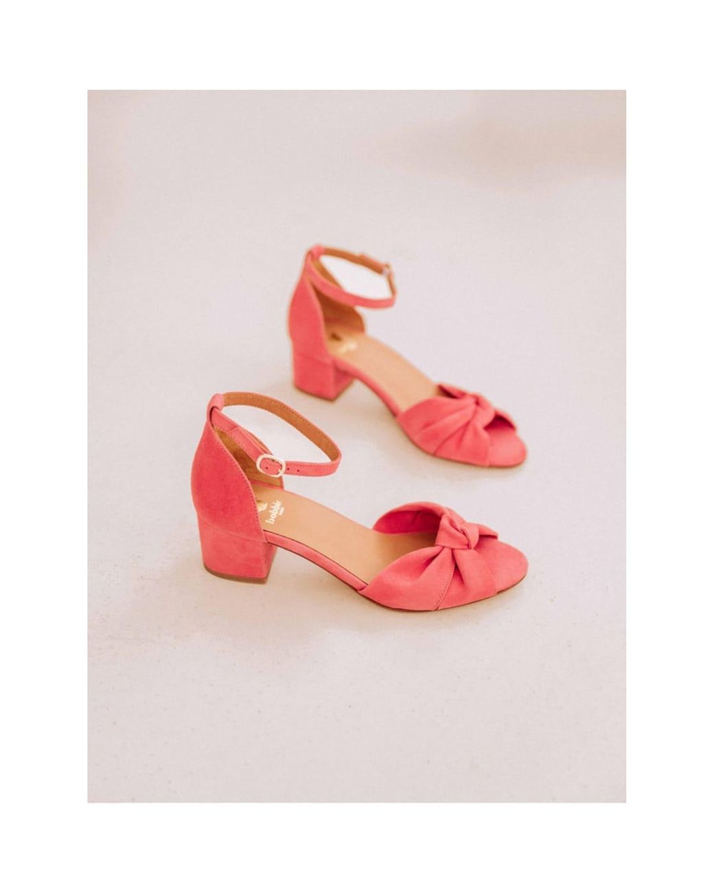 Bobbies Paris Gloria Miami Pink Sandaletten in Red | Lyst