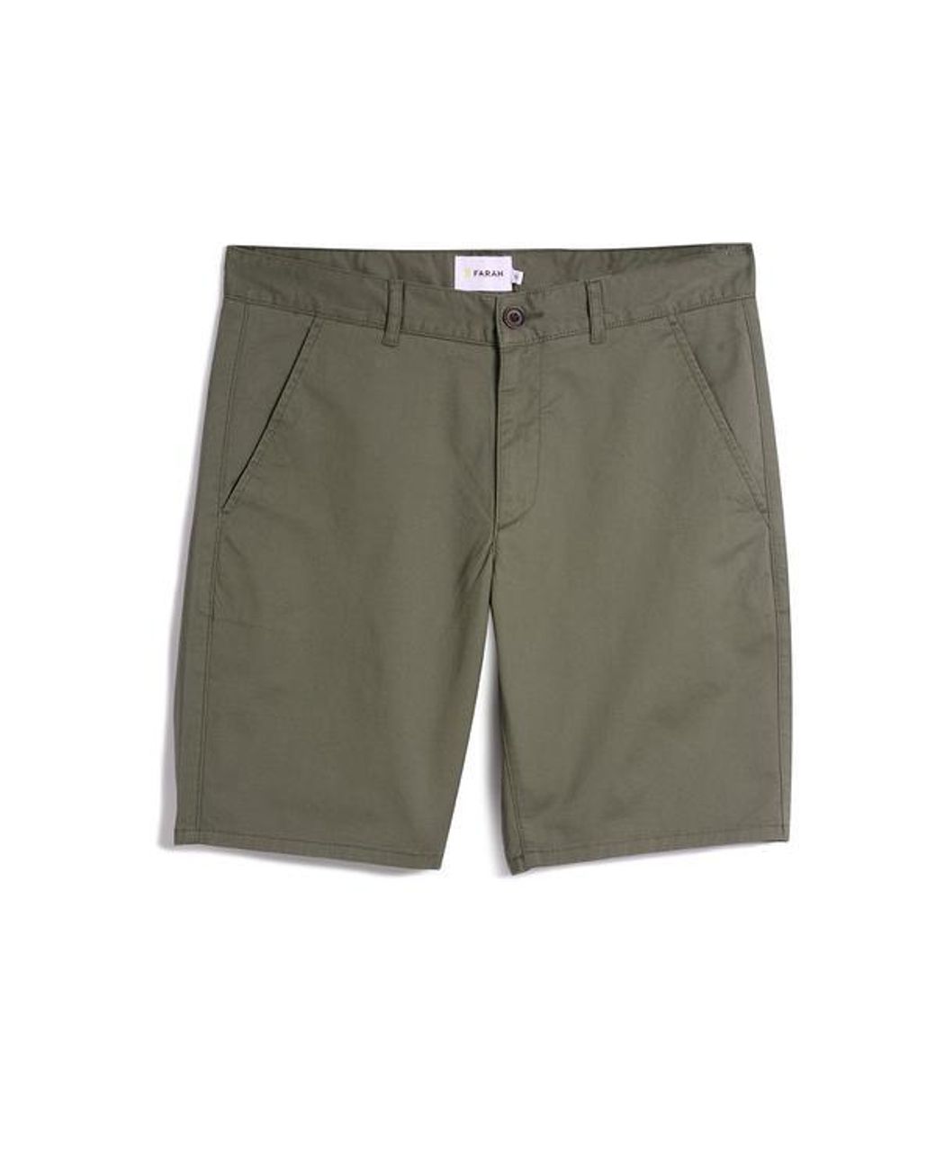 Farah Cotton Hawk Dyed Twill Chino Shorts Vintage Green for Men - Lyst