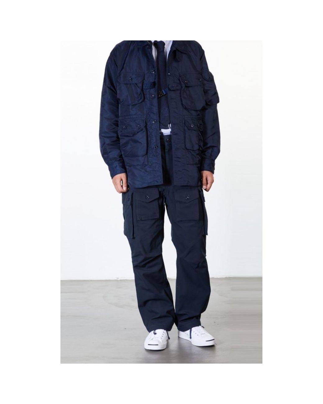 Engineered Garments Fa Pant Cotton Ripstop Dark Navy in Blue for