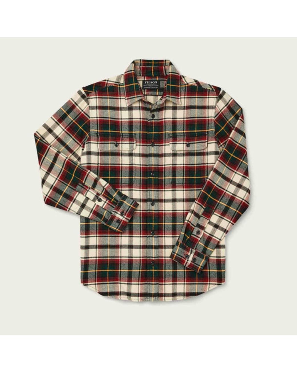 Filson Vintage Flannel Work Shirt in Natural for Men | Lyst