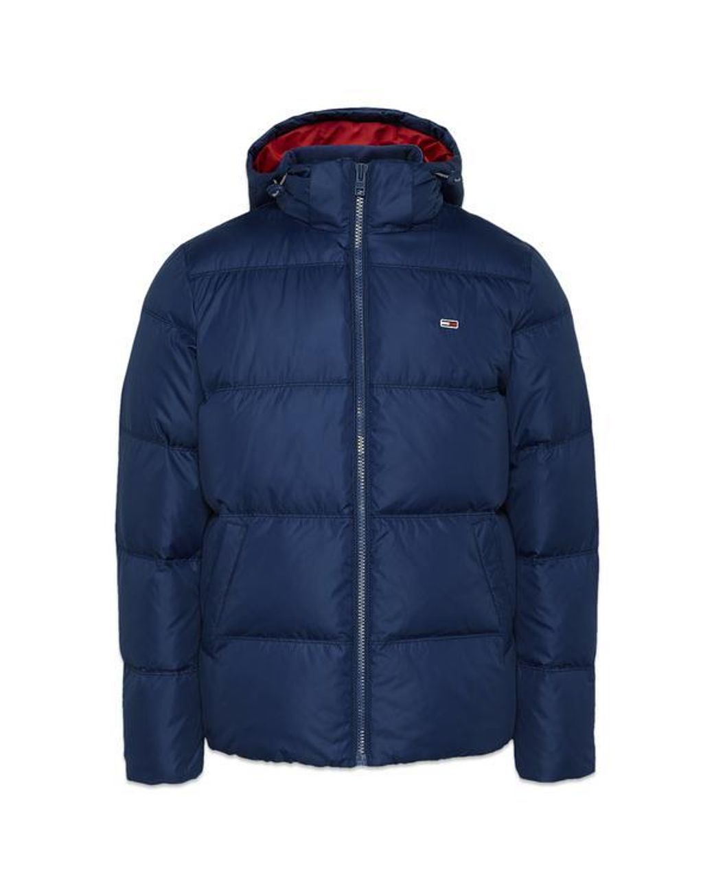 Tommy Hilfiger Tommy Jeans Essential Hooded Down Jacket Twilight Navy in  Blue for Men | Lyst UK