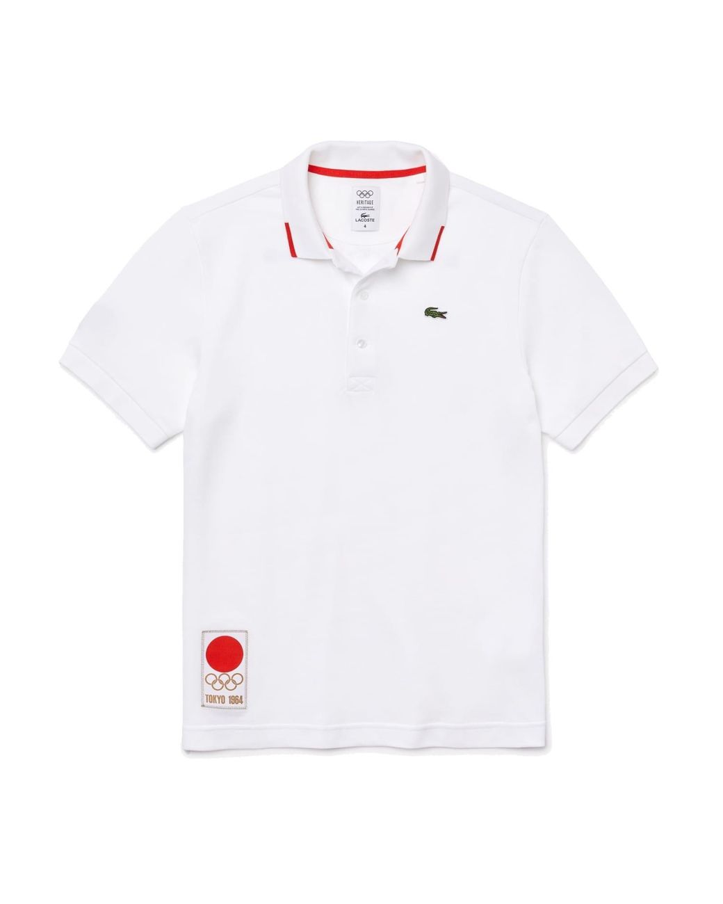 Lacoste Sport Olympic Heritage Collection Polo Shirt White for Men | Lyst