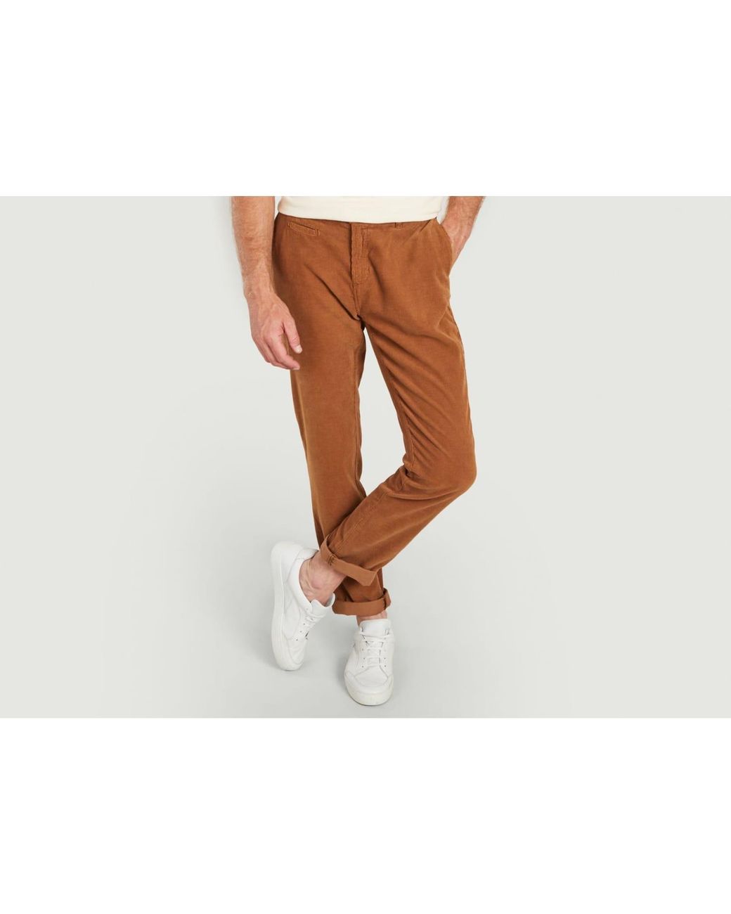 Faguo Brix R Straight Corduroy Pants in Brown for Men | Lyst